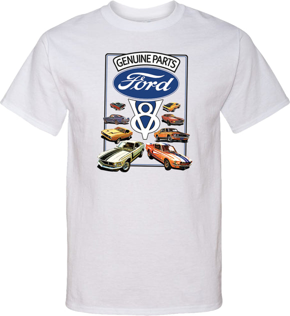 Ford Mustang T-shirt V8 Collection Tall Tee - Yoga Clothing for You