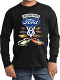 Kids Ford Mustang T-shirt V8 Collection Youth Long Sleeve - Yoga Clothing for You