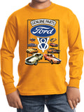 Kids Ford Mustang T-shirt V8 Collection Youth Long Sleeve - Yoga Clothing for You