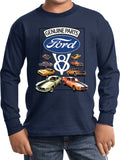 Kids Ford Mustang T-shirt V8 Collection Youth Long Sleeve - Yoga Clothing for You