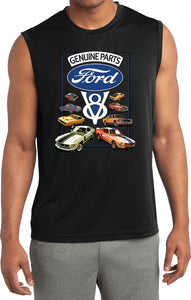 Ford Mustang T-shirt V8 Collection Sleeveless Competitor Tee - Yoga Clothing for You