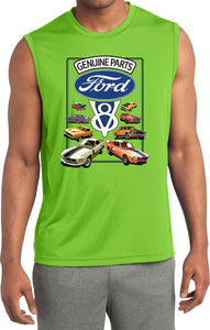 Ford Mustang T-shirt V8 Collection Sleeveless Competitor Tee - Yoga Clothing for You