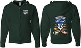 Ford Mustang Full Zip Hoodie V8 Collection Front and Back - Yoga Clothing for You