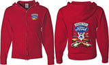 Ford Mustang Full Zip Hoodie V8 Collection Front and Back - Yoga Clothing for You