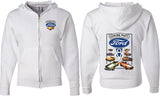 Ford Mustang Full Zip Hoodie V8 Collection Front and Back - Yoga Clothing for You
