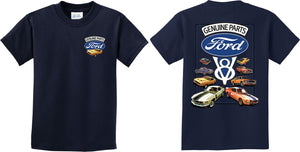 Kids Ford Mustang T-shirt V8 Collection Front and Back - Yoga Clothing for You