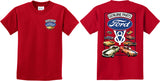 Kids Ford Mustang T-shirt V8 Collection Front and Back - Yoga Clothing for You