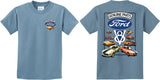 Kids Ford Mustang T-shirt V8 Collection Front and Back - Yoga Clothing for You