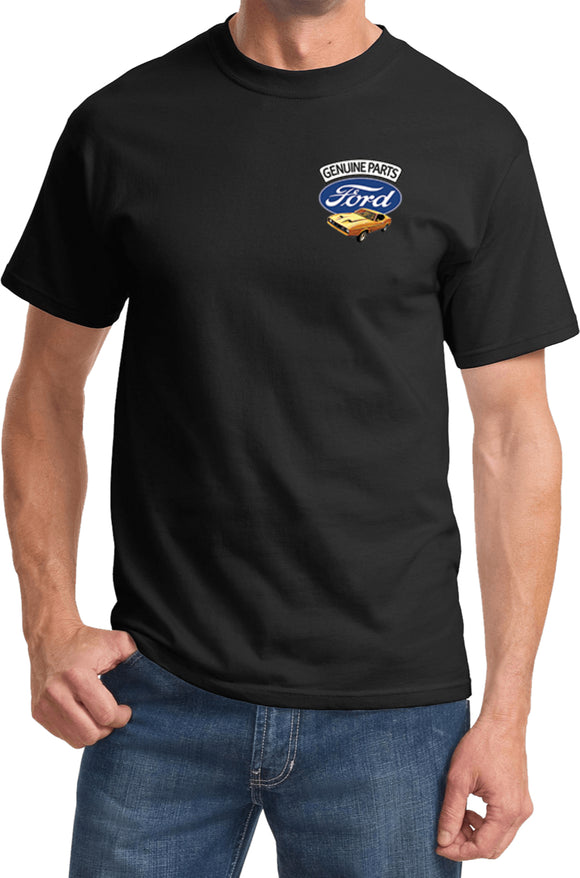 Ford Mustang T-shirt Genuine Parts Pocket Print - Yoga Clothing for You