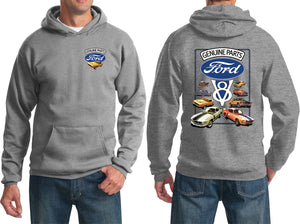 Ford Mustang Hoodie V8 Collection Front and Back - Yoga Clothing for You