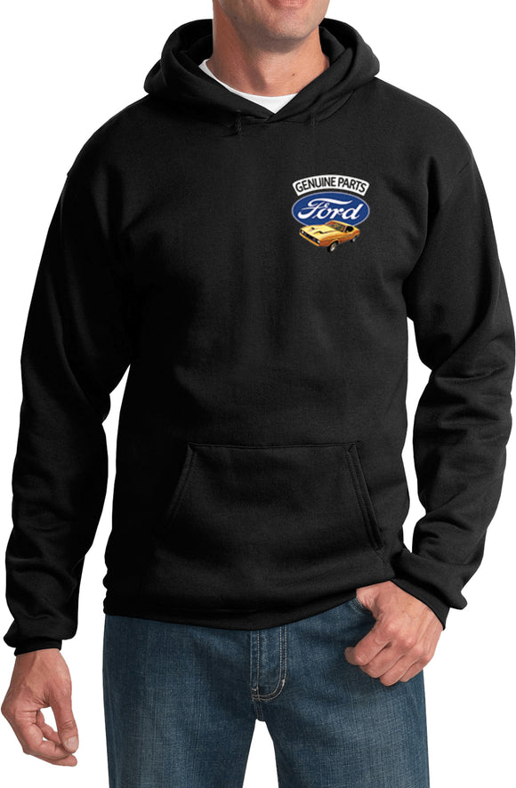 Ford Mustang Hoodie Genuine Parts Pocket Print - Yoga Clothing for You