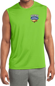 Ford Mustang T-shirt Genuine Parts Pocket Print Sleeveless Tee - Yoga Clothing for You