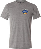 Ford Mustang T-shirt Genuine Parts Pocket Print Tri Blend Tee - Yoga Clothing for You