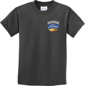 Kids Ford Mustang T-shirt Genuine Parts Pocket Print - Yoga Clothing for You