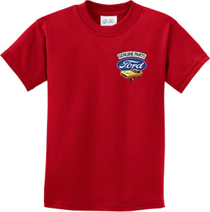 Kids Ford Mustang T-shirt Genuine Parts Pocket Print - Yoga Clothing for You