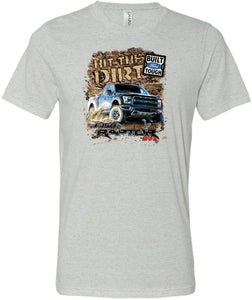 Ford F-150 T-shirt Hit The Dirt Tri Blend Tee - Yoga Clothing for You