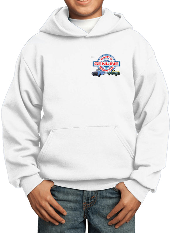 Kids Ford Trucks Hoodie Genuine Parts Service Pocket Print - Yoga Clothing for You