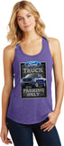 Ladies Ford Truck Tank Top Parking Sign Racerback - Yoga Clothing for You