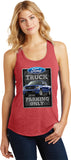 Ladies Ford Truck Tank Top Parking Sign Racerback - Yoga Clothing for You