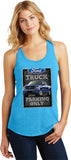 Ladies Ford Truck Tank Top Parking Sign Racerback - Yoga Clothing for You