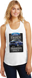 Ladies Ford Truck Tank Top Parking Sign Racerback - Yoga Clothing for You