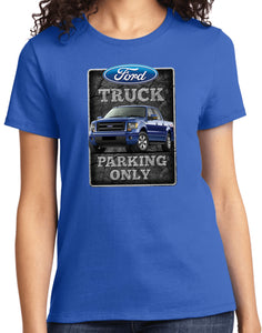 Ladies Ford Truck T-shirt Parking Sign - Yoga Clothing for You