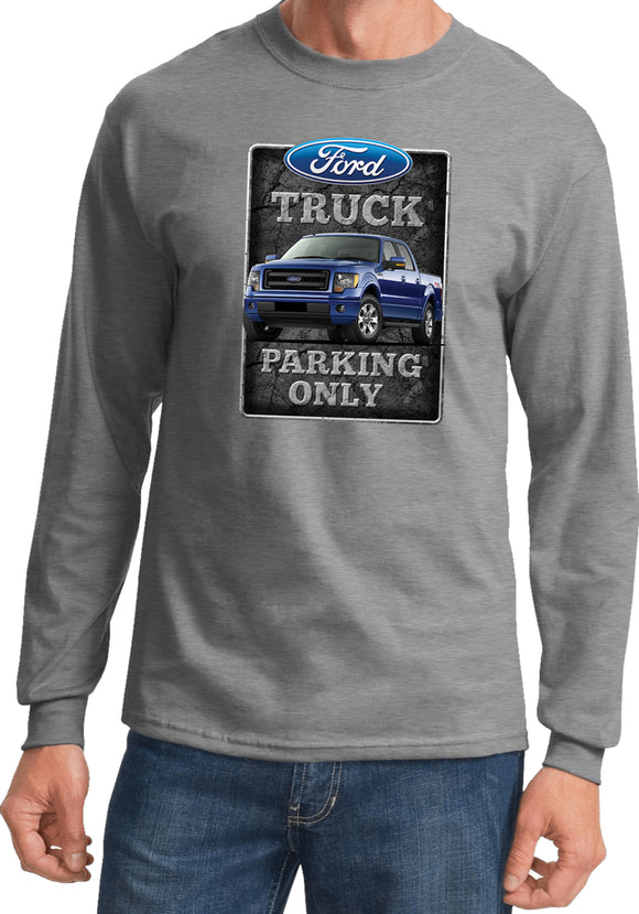 Ford Truck T-shirt Parking Sign Long Sleeve - Yoga Clothing for You