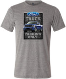 Ford Truck T-shirt Parking Sign Tri Blend Tee - Yoga Clothing for You
