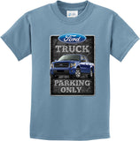 Kids Ford Truck T-shirt Parking Sign Youth Tee - Yoga Clothing for You