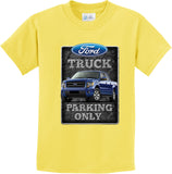 Kids Ford Truck T-shirt Parking Sign Youth Tee - Yoga Clothing for You