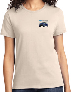 Ladies Ford F-150 Truck T-shirt Pocket Print - Yoga Clothing for You