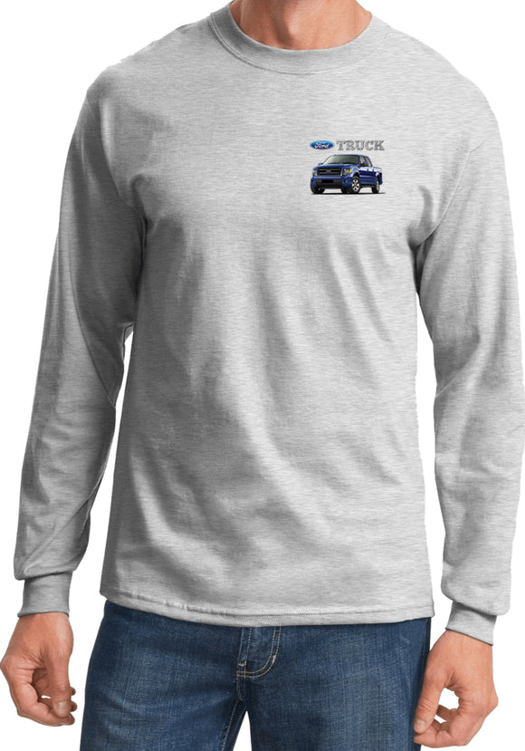 Ford F-150 Truck T-shirt Pocket Print Long Sleeve - Yoga Clothing for You