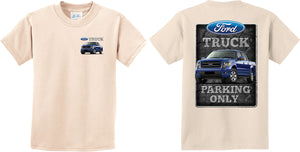 Kids Ford Truck T-shirt Parking Sign Front and Back - Yoga Clothing for You