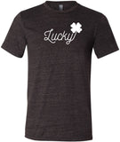 St Patricks Day Lucky Tri Blend Shirt - Yoga Clothing for You