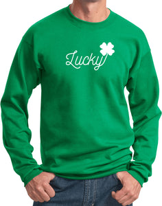 St Patricks Day Lucky Sweatshirt - Yoga Clothing for You