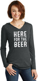 St Patricks Day Here for the Beer Ladies Lightweight Hoodie - Yoga Clothing for You