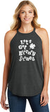 St Patricks Day Lets Get Blarney Stoned Ladies Tri Rocker Tank Top - Yoga Clothing for You