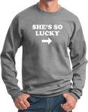 St Patricks Day Shes So Lucky Sweatshirt - Yoga Clothing for You