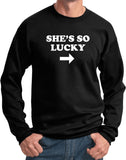 St Patricks Day Shes So Lucky Sweatshirt - Yoga Clothing for You