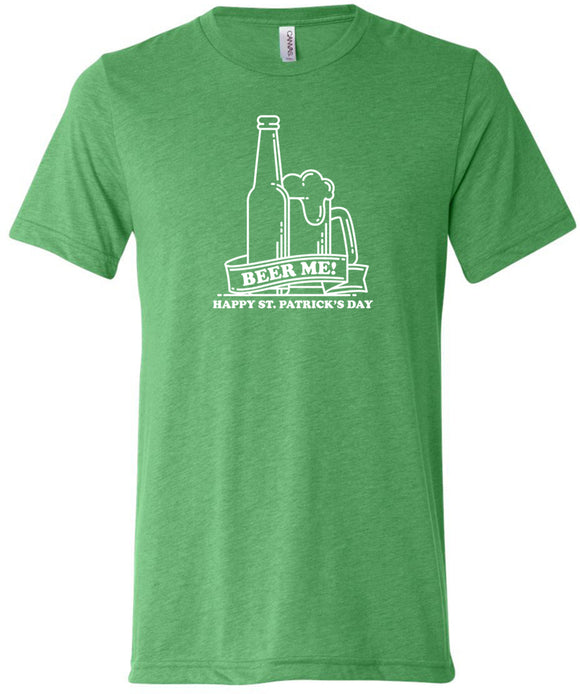 St Patricks Day Beer Me Tri Blend T-Shirt - Yoga Clothing for You