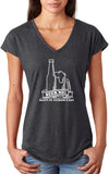 St Patricks Day Beer Me Ladies Tri Blend V-neck Shirt - Yoga Clothing for You