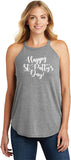 St Patricks Day Happy St Pattys Day Ladies Tri Rocker Tank Top - Yoga Clothing for You
