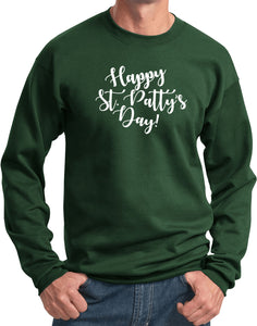 St Patricks Day Happy St Pattys Day Sweatshirt - Yoga Clothing for You