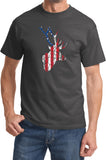 Distressed American Deer Flag T-shirt - Yoga Clothing for You