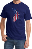 Distressed American Deer Flag T-shirt - Yoga Clothing for You