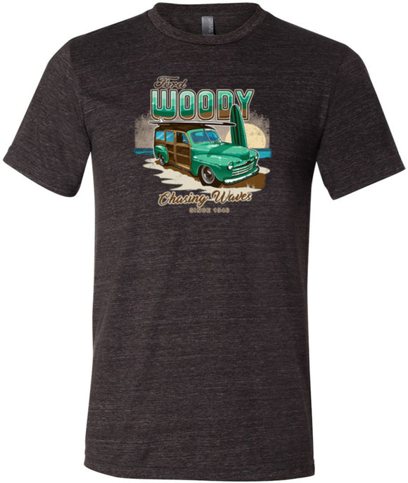 1946 Ford Woody Tri Blend T-Shirt - Yoga Clothing for You