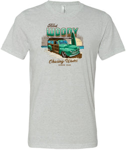 1946 Ford Woody Tri Blend T-Shirt - Yoga Clothing for You