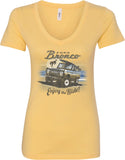 Ford Bronco Enjoy the Ride Ladies V-neck Shirt - Yoga Clothing for You