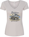 Ford Bronco Enjoy the Ride Ladies V-neck Shirt - Yoga Clothing for You