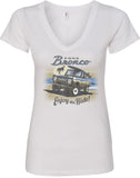 Ford Bronco Enjoy the Ride Ladies V-neck Shirt - Yoga Clothing for You